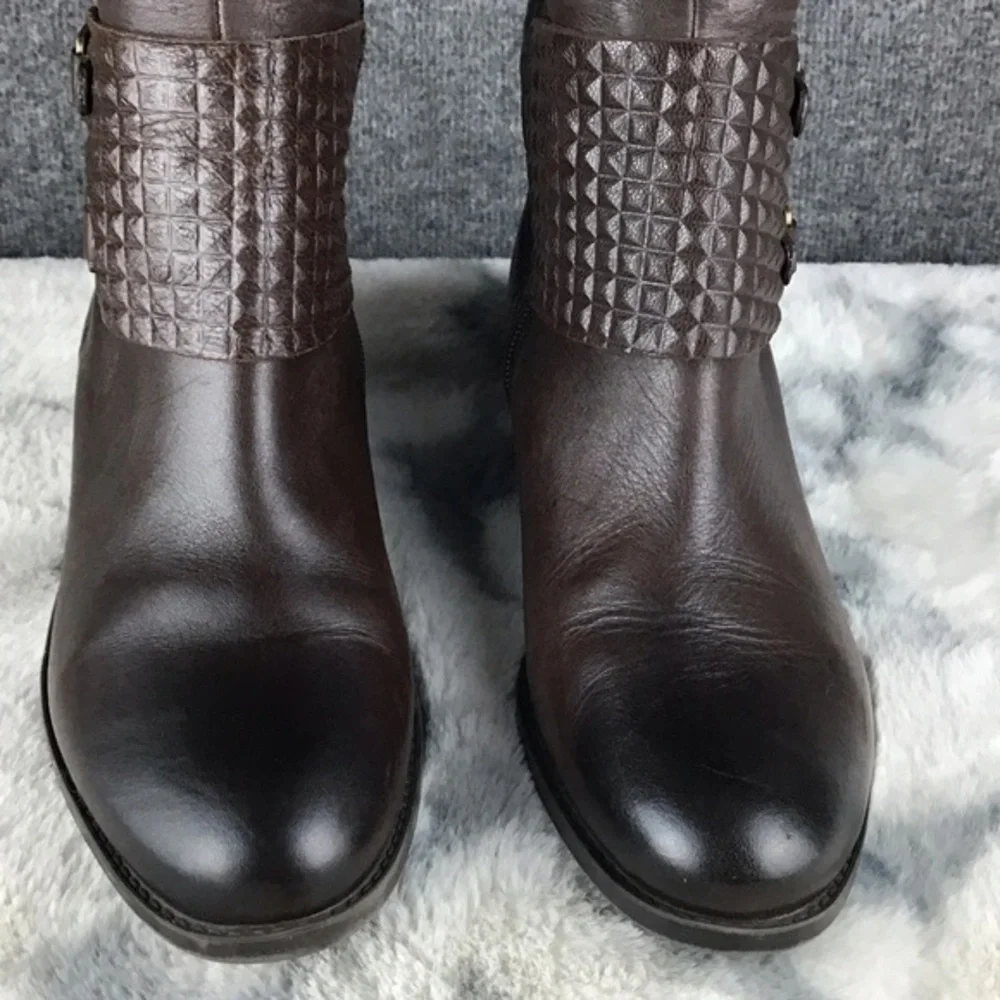Vince Camuto Brown Leather Knee-High Boots Size 7.5‎